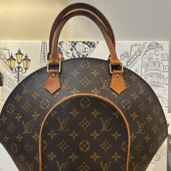 Louis Vuitton Ellipse MM Monogram "Bowling" Bag Canvas & Leather - Picture 8 of 16